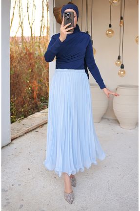 بلوز حجاب سرمه ای Relaxed sefamerve - کد 928020842
