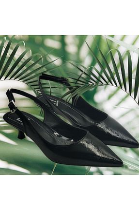 کفش مجلسی مشکی زنانه چرم مصنوعی Escarpinshoes - کد 928015938