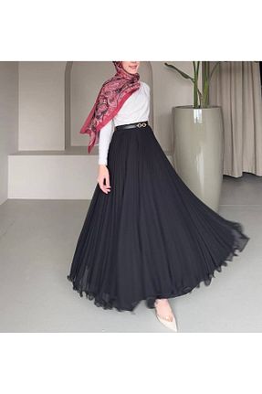 دامن مشکی زنانه بافتنی QUAWEAR - کد 928029605