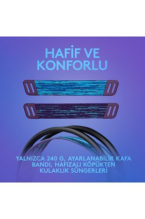 هدست گیمینگ مشکی logitech - کد 707357567