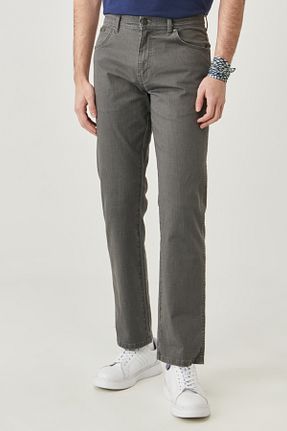 شلوار جین طوسی مردانه پاچه ساده Wrangler - کد 300214227