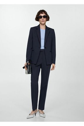 کت بلیزر آبی زنانه پلی استر MANGO - کد 891109861