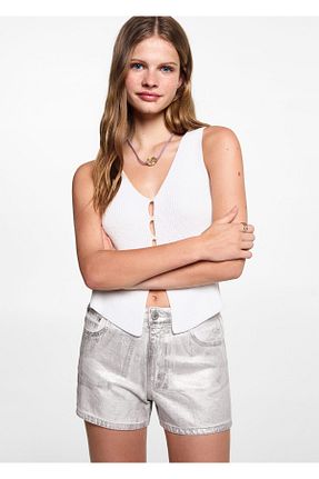 شلوارک و برمودا زنانه %100 پنبه MANGO Teen - کد 829770397