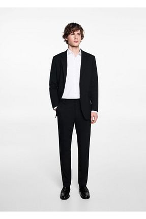 شلوار مشکی مردانه پلی استر MANGO Teen - کد 788443376