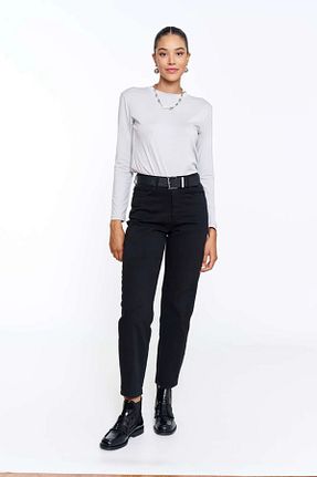 شلوار مشکی زنانه پاچه ساده EUROFASHION - کد 926536475