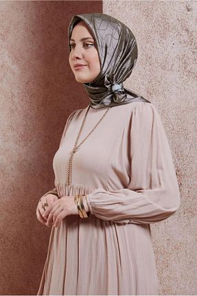 روسری طوسی ساتن Alvina - کد 846355934