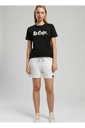 تیشرت مشکی زنانه یقه دوچرخه Lee Cooper - کد 926545034