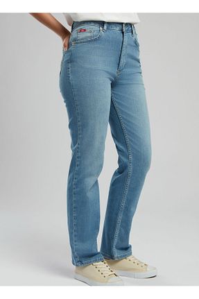 شلوار جین سفید زنانه پاچه ساده Lee Cooper - کد 926545012
