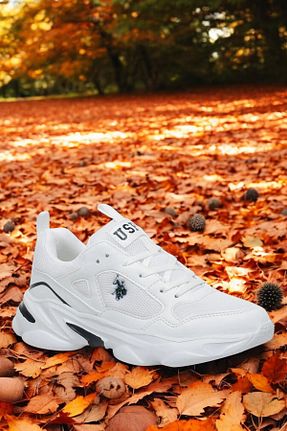 کفش اسنیکر سفید مردانه بند دار U.S. Polo Assn. - کد 926559844
