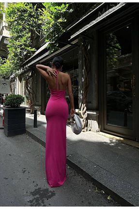 لباس صورتی زنانه بافتنی FioriModa - کد 926575055