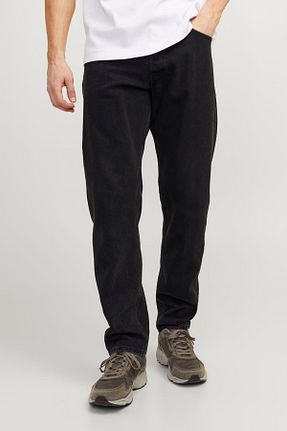 شلوار جین مشکی مردانه پاچه پهن Jack & Jones - کد 107155399