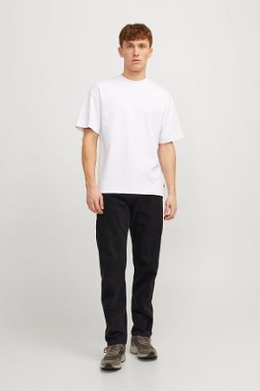 شلوار جین مشکی مردانه پاچه پهن Jack & Jones - کد 107155399