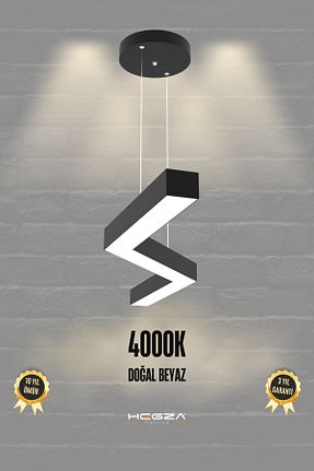 لوستر مشکی آلومینیوم Hegza Lighting - کد 57128286