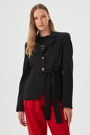 کت مشکی زنانه اسلیم فیت Park Karon - کد 347796207