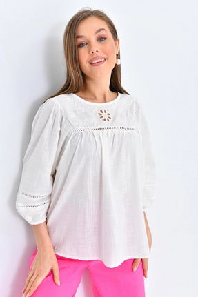 بلوز نباتی زنانه ساده Park Karon - کد 734118447