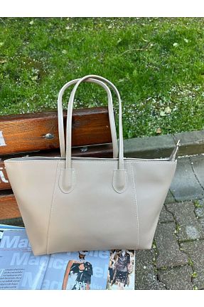کیف دوشی بژ زنانه چرم مصنوعی beralde - کد 926084138