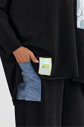 ست بالاتنه و پائین تنه مشکی زنانه بافت Butik - کد 890218815