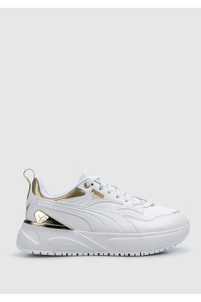 کفش اسنیکر سفید زنانه بند دار Puma - کد 859630257