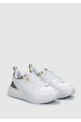 کفش اسنیکر سفید زنانه بند دار Puma - کد 859630257
