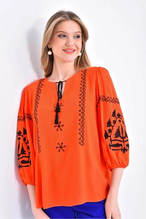 بلوز صورتی زنانه رگولار Genel Markalar - کد 854343209