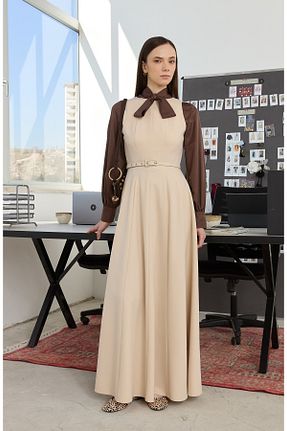 لباس قهوه ای زنانه بافتنی Fatma Atasoy - کد 926685607