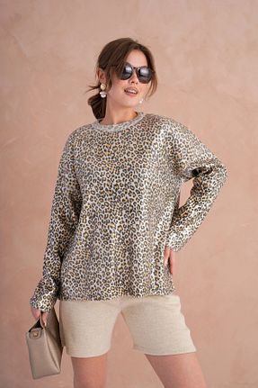 پلیور طوسی زنانه Varaklı Park Karon - کد 897658666