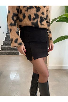 دامن مشکی زنانه پارچه Özlemcebutik - کد 926573032