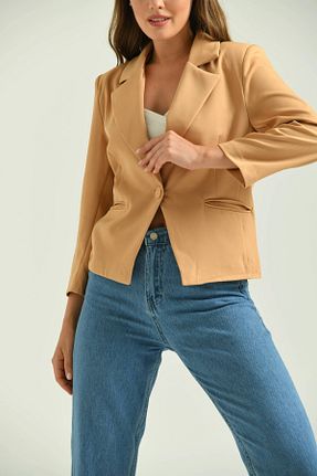 کت قهوه ای زنانه Fitted Park Karon - کد 831805187