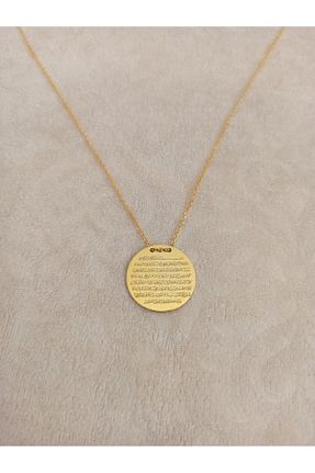 گردنبند نقره طلائی زنانه 925 عیار Satürn Silver Kuyumculuk - کد 857606242