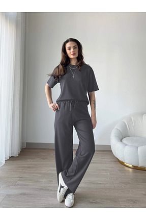 ست گرمکن طوسی زنانه Penye YAKAMEL - کد 926700601