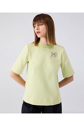 تیشرت سبز زنانه رگولار Machka - کد 926729386