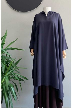 پانچو حجاب طوسی زنانه بافتنی bassell - کد 926700883