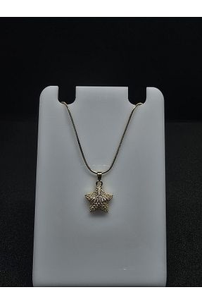 گردنبند استیل ( فولاد ) زرد زنانه استیل (فولاد) KT AKSESUAR - کد 891375304