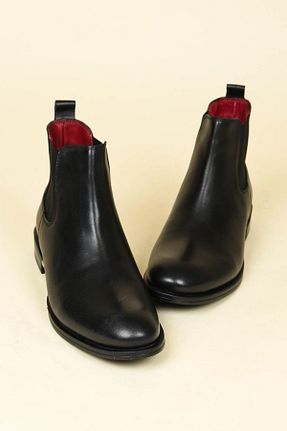 بوت / نیم بوت مشکی مردانه چرم خالص Birikon - کد 926714371