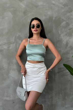 بلوز فیروزه ای زنانه ساده oshebu - کد 926713575