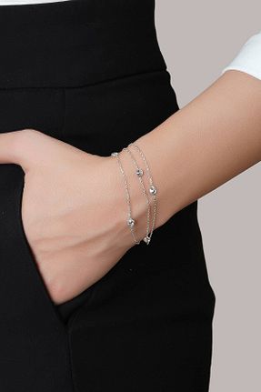 دستبند نقره سفید زنانه 925 عیار So Chic - کد 100493592