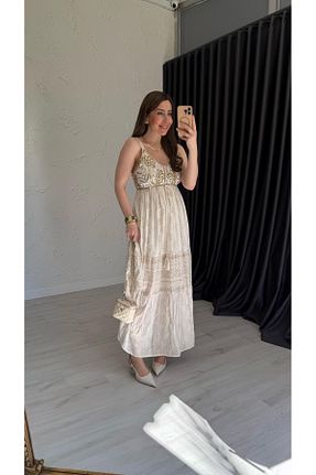 لباس قهوه ای زنانه بافتنی elif teke - کد 926747509