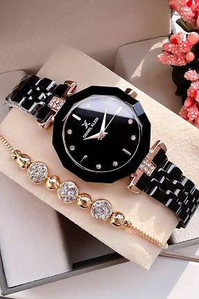 ساعت مچی مشکی زنانه 31-34 میلی متر Daniel Klein - کد 864512706