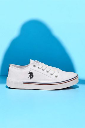کفش اسنیکر سفید زنانه بند دار U.S. Polo Assn. - کد 926749574