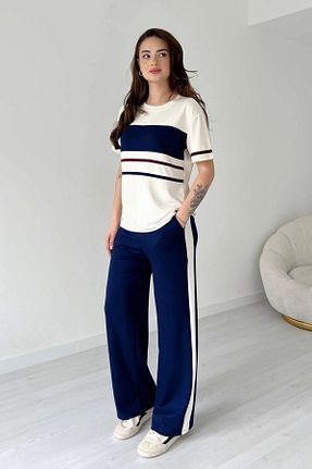 ست بالاتنه و پائین تنه رنگی زنانه بافتنی TrendyFashion - کد 921077126