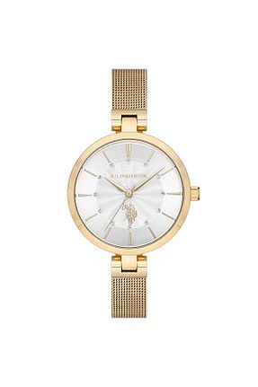 ساعت مچی طلائی زنانه 31-35 میلی متر U.S. Polo Assn. - کد 83274469