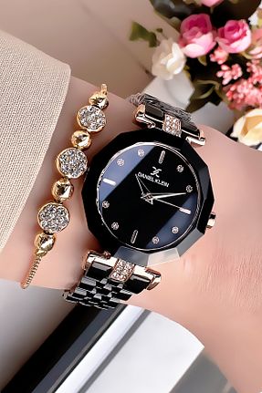 ساعت مچی مشکی زنانه 34 میلی متر Daniel Klein - کد 835919290