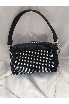 کیف دوشی مشکی زنانه چرم مصنوعی Bluebutik - کد 927578233