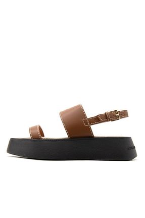 صندل قهوه ای زنانه پاشنه پر Armani Exchange - کد 926729675