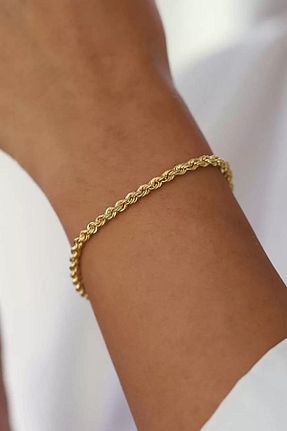 دستبند استیل (فولاد) زرد زنانه استیل (فولاد) Vitastyle - کد 926754045