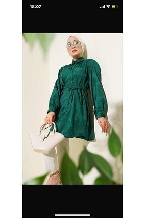 پیراهن حجاب فیروزه ای زنانه اسلیم Yaren Moda - کد 926752427