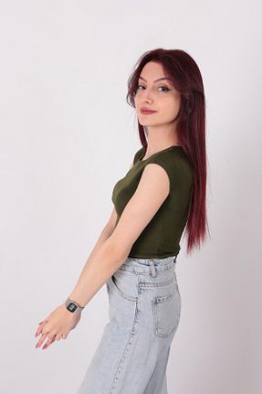 بلوز خاکی زنانه ساده BUSEM - کد 926921071