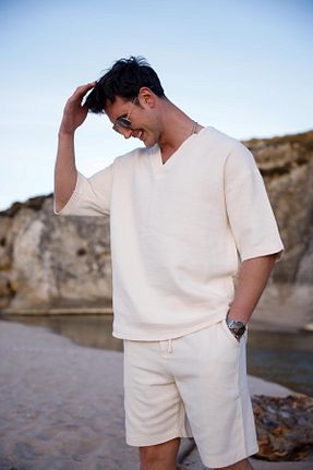 ست بالاتنه و پائین تنه رنگی مردانه بافتنی Pobudo - کد 926762984
