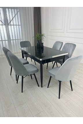 میز آشپزخانه مشکی Suntalam MEDA CONCEPT - کد 897337218