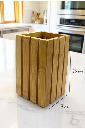 جای قاشق قهوه ای بامبو CİHO - کد 926805556